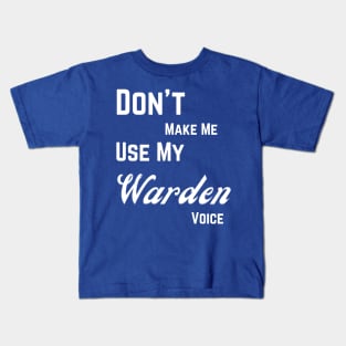 Warden funny Kids T-Shirt